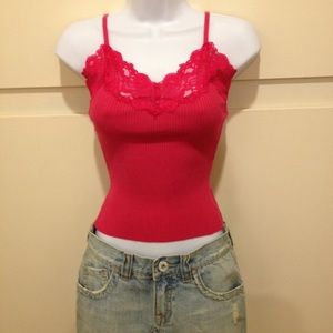 XS Pink Lace Tank Top (will throw in for $4 if you bundle)